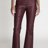 Le Crop Mini Boot Leather Wine