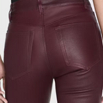 Le Crop Mini Boot Leather Wine