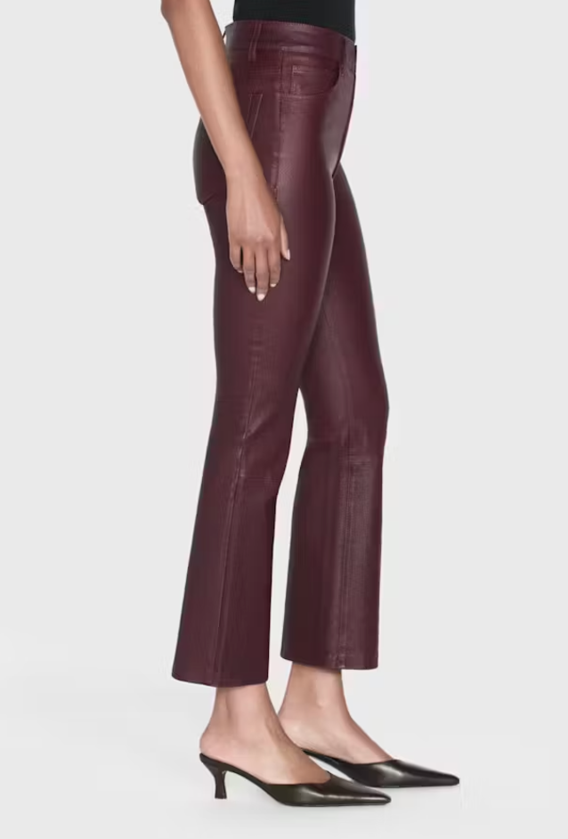 Le Crop Mini Boot Leather Wine