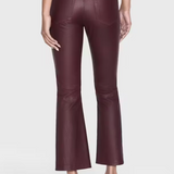 Le Crop Mini Boot Leather Wine