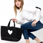 Kerri Rosenthal Tote Imperfect Heart Black