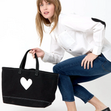 Kerri Rosenthal Tote Imperfect Heart Black