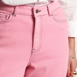 Ace Jean Solid Stretch Denim Pink