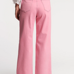 Ace Jean Solid Stretch Denim Pink