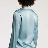 Katherine Shirt Solid Silk Silk French Blue