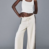 The Silk Pant Alabaster Multi