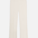 Cropped Kick Flare Trouser in Alabaster