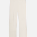 Cropped Kick Flare Trouser in Alabaster