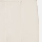 Cropped Kick Flare Trouser in Alabaster