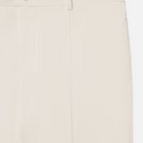 Cropped Kick Flare Trouser in Alabaster