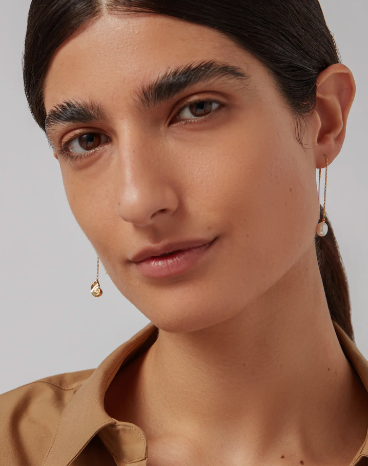 Lucille Threader Dangle Earring Gold