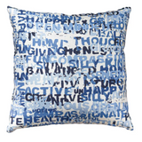 Word Of The Day Pillow 22" X 22" Multi