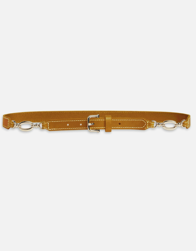 The Jewelry Detail Belt Camel