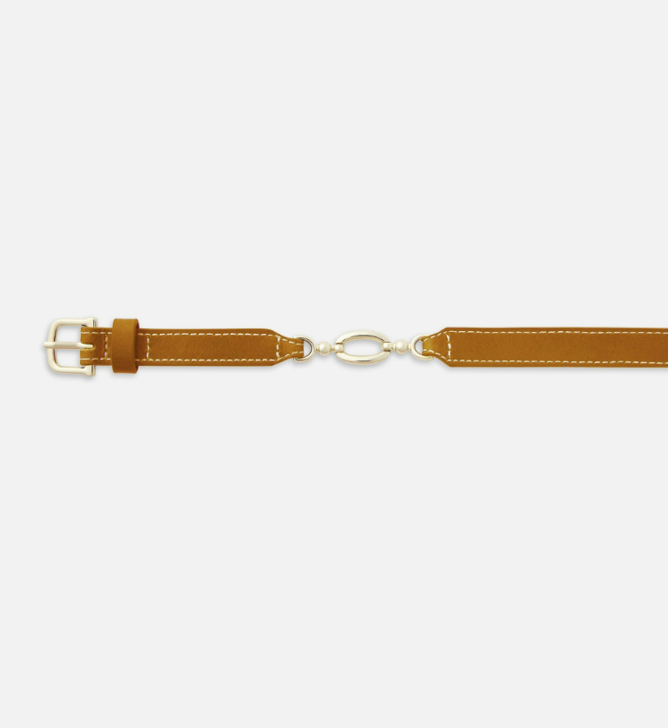The Jewelry Detail Belt Camel