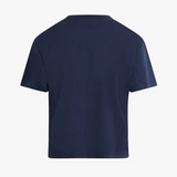 Favorite Sister Cropped Collegiate Tee Navy