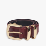 The Jordan Belt Deep Red and Gold