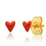 Red Heart Studs