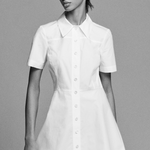 The Flare Mini Dress White