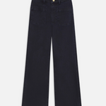 The Anchor Pant Navy Raw Hem