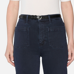 The Anchor Pant Navy Raw Hem