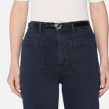 The Anchor Pant Navy Raw Hem
