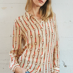 Sage Blouse Coral Chain