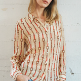 Sage Blouse Coral Chain