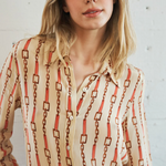Sage Blouse Coral Chain