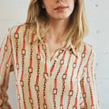 Sage Blouse Coral Chain