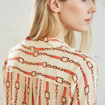 Sage Blouse Coral Chain