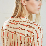 Sage Blouse Coral Chain