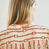 Sage Blouse Coral Chain