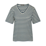 Jen Relaxed Tee Navy Stripe
