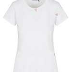 Embroidered Cotton Tee Heart