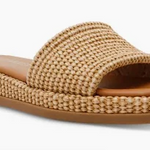 Boardwalk Platform Shoe Natural Raffia