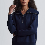 Catherine Half Zip Sweat Sky Captain