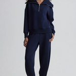 Catherine Half Zip Sweat Sky Captain