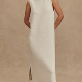Beatrice Midi Dress Ivory Marl