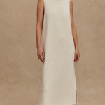 Beatrice Midi Dress Ivory Marl