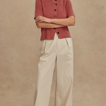 Micha Short Sleeve Cardigan Mauvewood