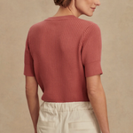 Micha Short Sleeve Cardigan Mauvewood