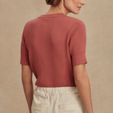 Micha Short Sleeve Cardigan Mauvewood