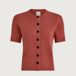 Micha Short Sleeve Cardigan Mauvewood