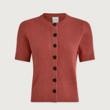 Micha Short Sleeve Cardigan Mauvewood