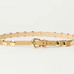 Ames Leather Belt Vacchetta Gold