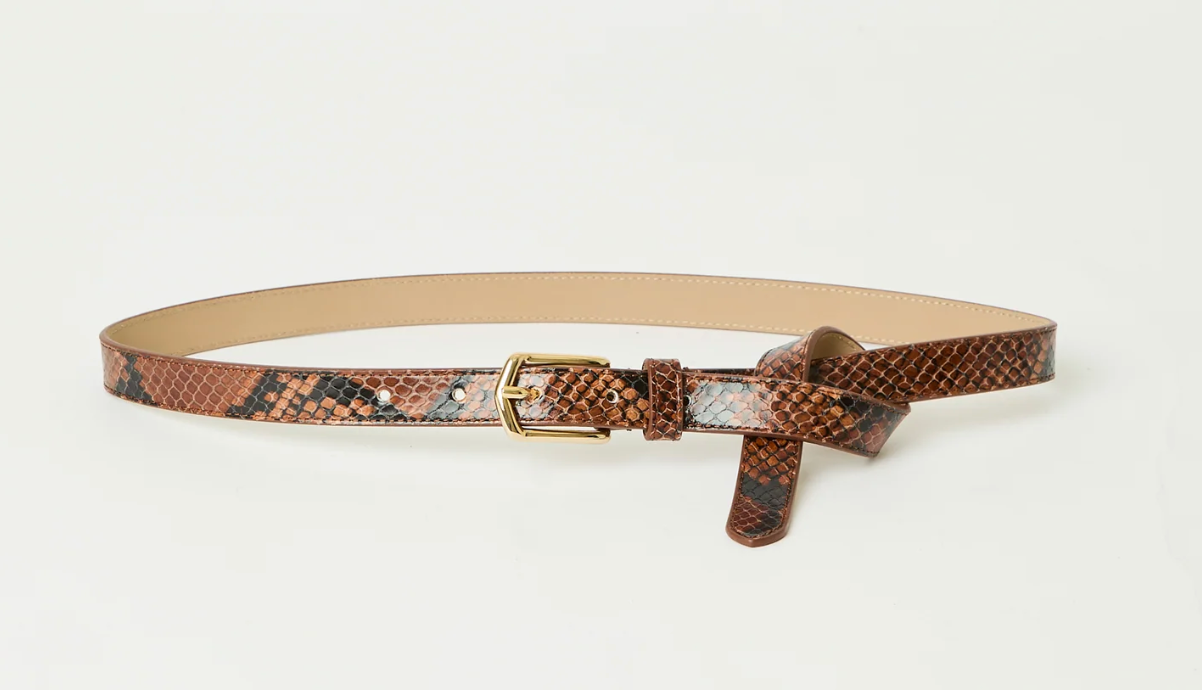 Calvin Python Leather Belt
