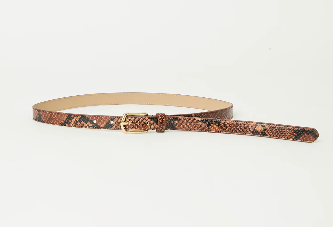 Calvin Python Leather Belt