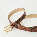 Calvin Python Leather Belt