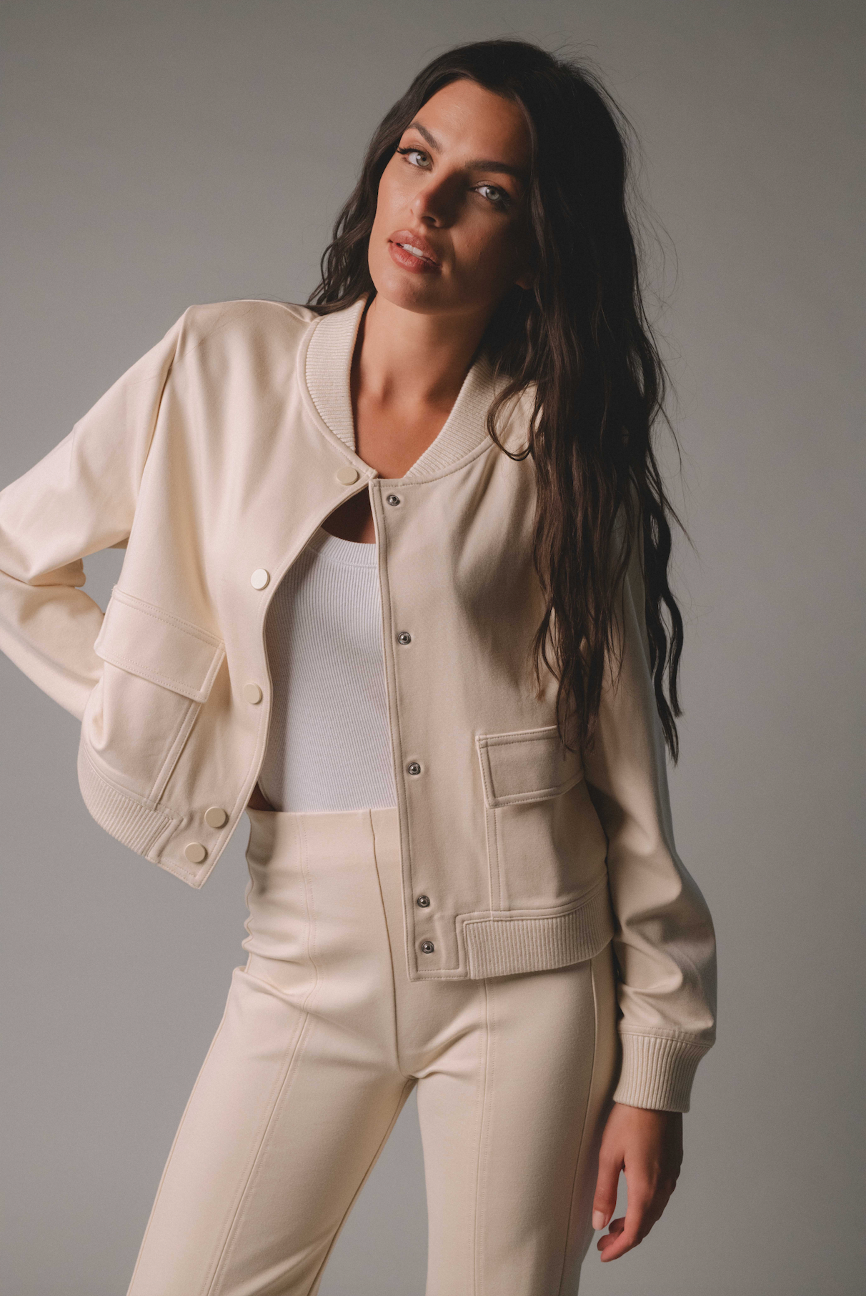 Button up Jacket Stone