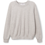 Lennon Fleece Shrunken Raglan Sweatshirt Ash Grey